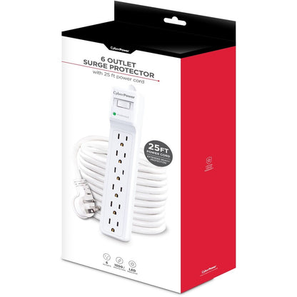 Parasurtenseur CyberPower B625 Essential à 6 prises avec suppression de surtension de 1 500 J B625