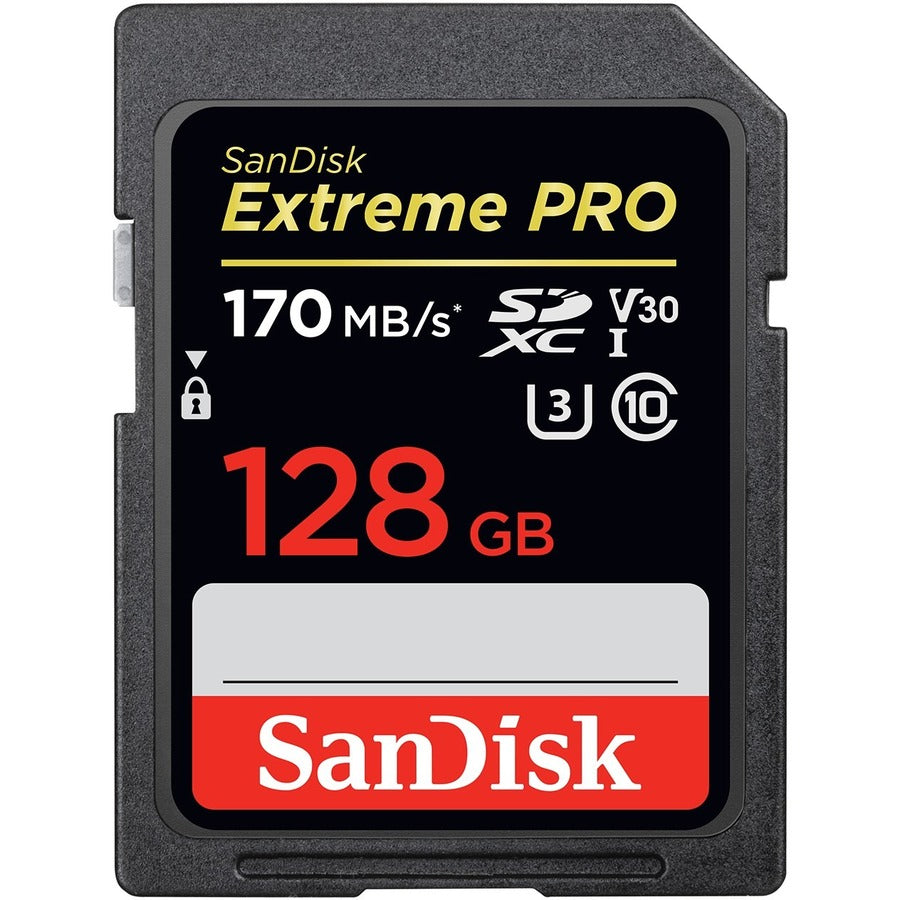Carte mémoire SDXC UHS-I SanDisk Extreme Pro 128 Go SDSDXXY-128G-GN4IN