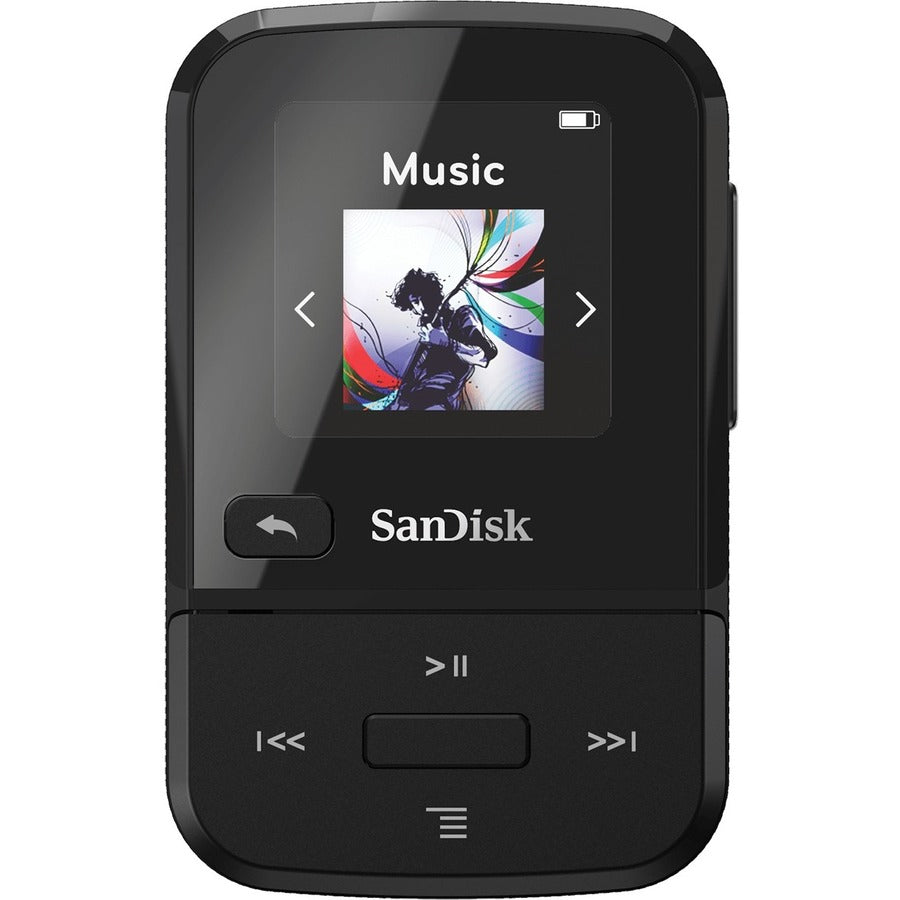 Lecteur MP3 SanDisk Clip Sport Go 16 Go Flash - Noir SDMX30-016G-G46K