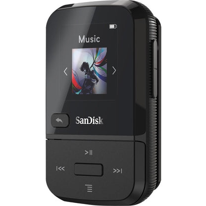 Lecteur MP3 SanDisk Clip Sport Go 16 Go Flash - Noir SDMX30-016G-G46K