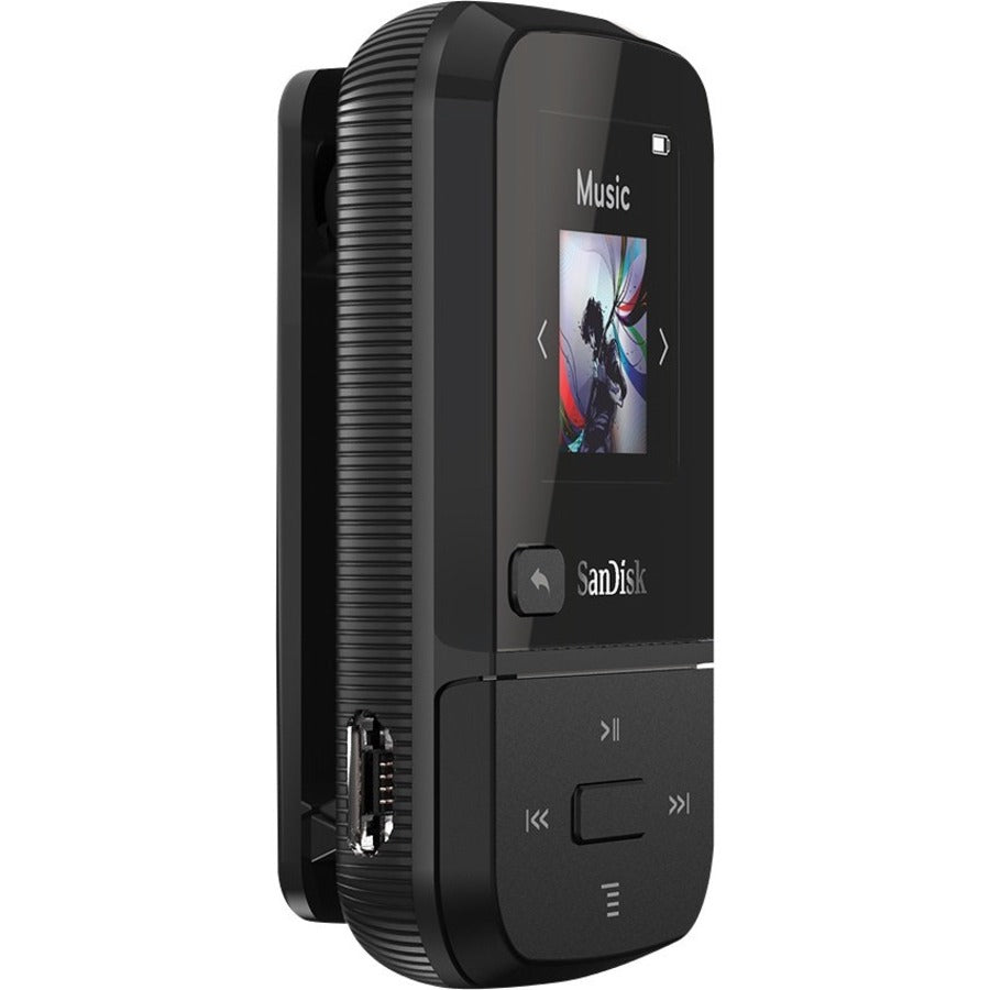 Lecteur MP3 SanDisk Clip Sport Go 16 Go Flash - Noir SDMX30-016G-G46K