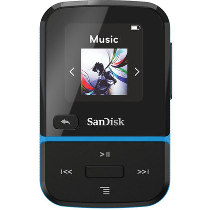 Lecteur MP3 SanDisk Clip Sport Go 32 Go Flash - Bleu SDMX30-032G-G46B