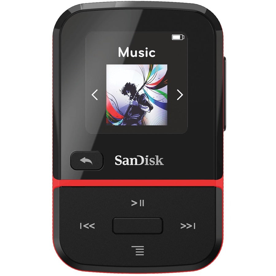 Lecteur MP3 SanDisk Clip Sport Go 16 Go Flash - Rouge SDMX30-016G-G46R