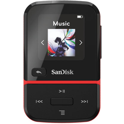 Lecteur MP3 SanDisk Clip Sport Go 16 Go Flash - Rouge SDMX30-016G-G46R