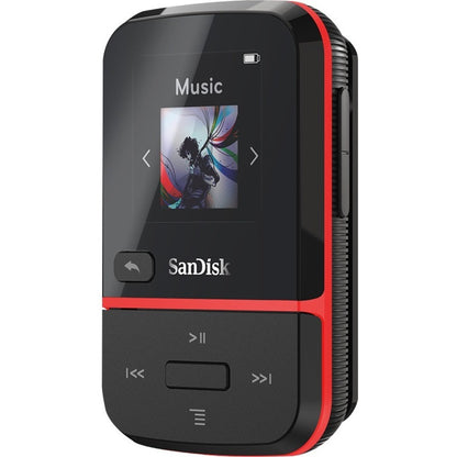 Lecteur MP3 SanDisk Clip Sport Go 16 Go Flash - Rouge SDMX30-016G-G46R