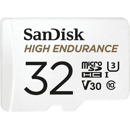 Carte microSDHC SanDisk High Endurance 32 Go Classe 10/UHS-I (U3) SDSQQNR-032G-GN6IA