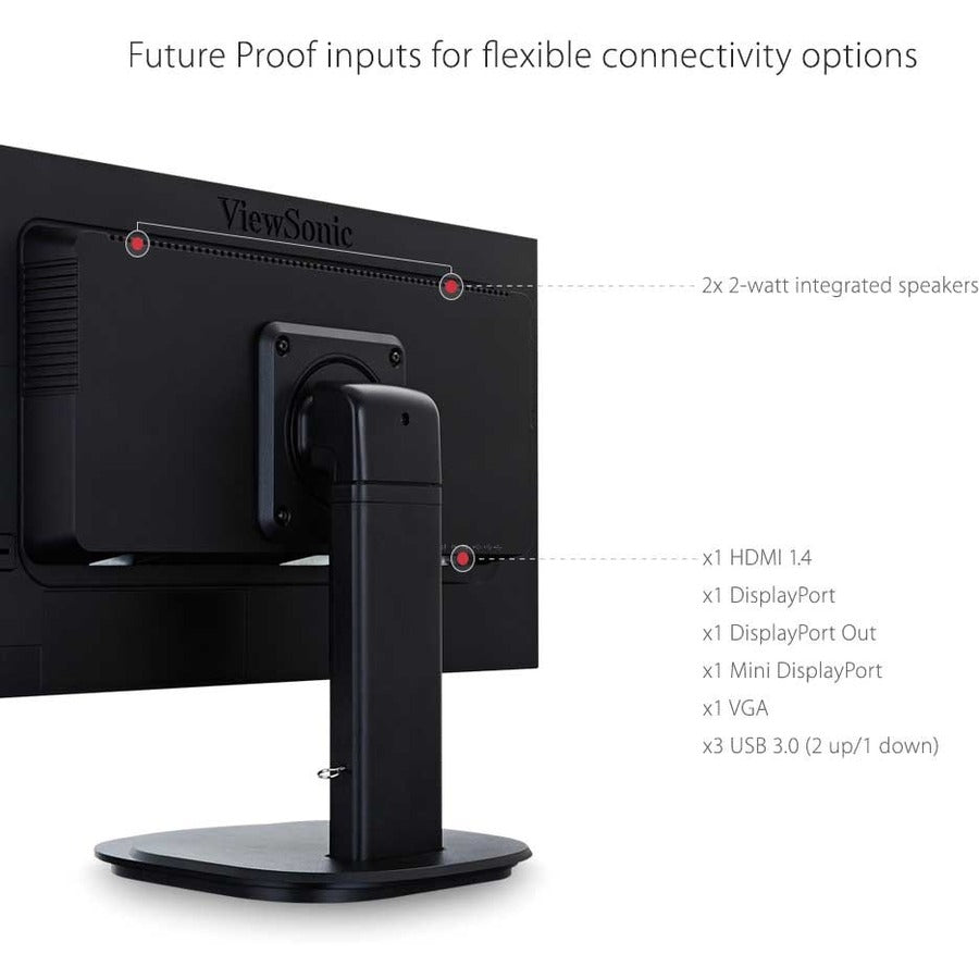Moniteur LCD LED Full HD 24" ViewSonic VG2449 - 16:9 - Noir VG2449