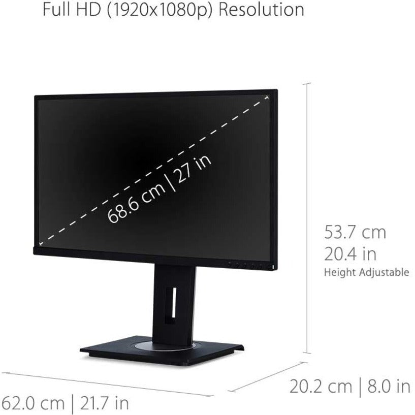 Moniteur LCD WLED Full HD 27" ViewSonic VG2748 - 16:9 VG2748