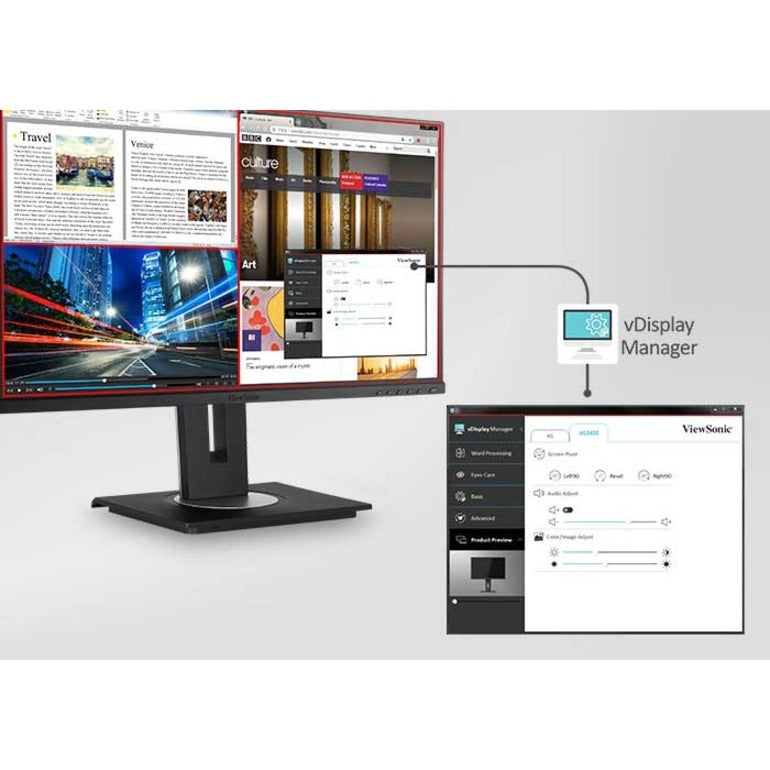 Moniteur LCD LED WQHD 27" ViewSonic VG2756-2K - 16:9 - Noir VG2756-2K