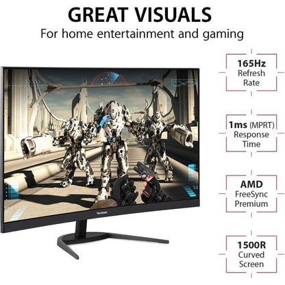 Écran Viewsonic 32", panneau MVA, résolution 1920 x 1080 VX3268-PC-MHD