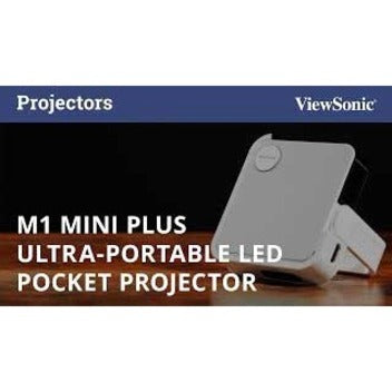 Projecteur LED ViewSonic M1 mini Plus 3D Ready - 16:9 - Portable, montable au plafond, montable au mur M1MINIPLUS
