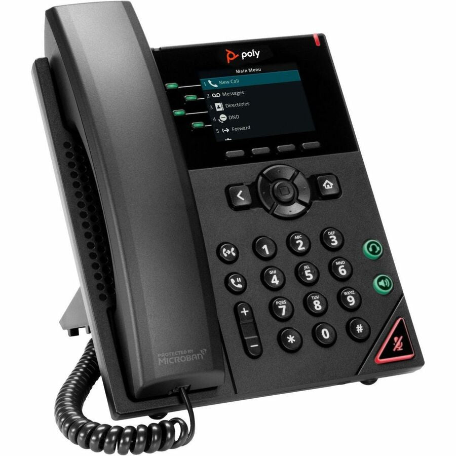 Téléphone IP Poly VVX 250 - Filaire - Filaire - Bureau, Montage mural - Noir 89B62AA#AC3