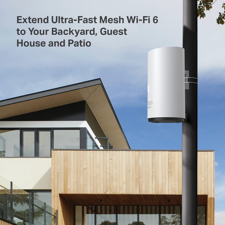 Routeur sans fil Ethernet Wi-Fi 6 IEEE 802.11ax Deco X50-Outdoor de TP-Link DecoX50-Outdoor1-pack
