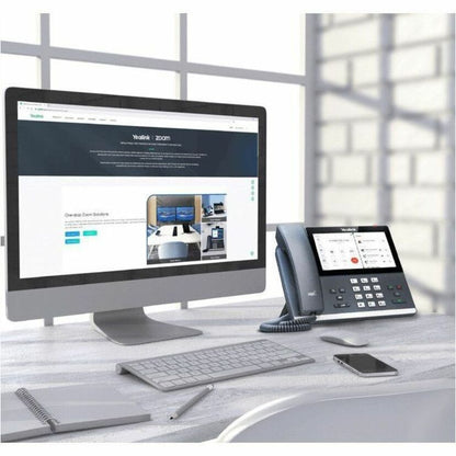 Téléphone IP Yealink MP56-ZOOM - Filaire - Filaire - Bluetooth, Wi-Fi - Montage mural - Gris classique MP56-ZOOM