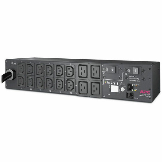 PDU en rack APC by Schneider Electric, avec compteur, 2U, 30 A, 208 V, (12) C13 et (4) C19 AP7811B