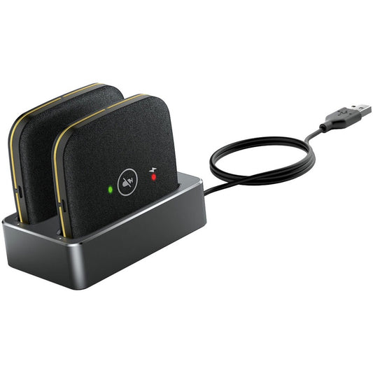 Microphone duplex intégral sans fil Yealink - Noir CPW65-DECT-DUO