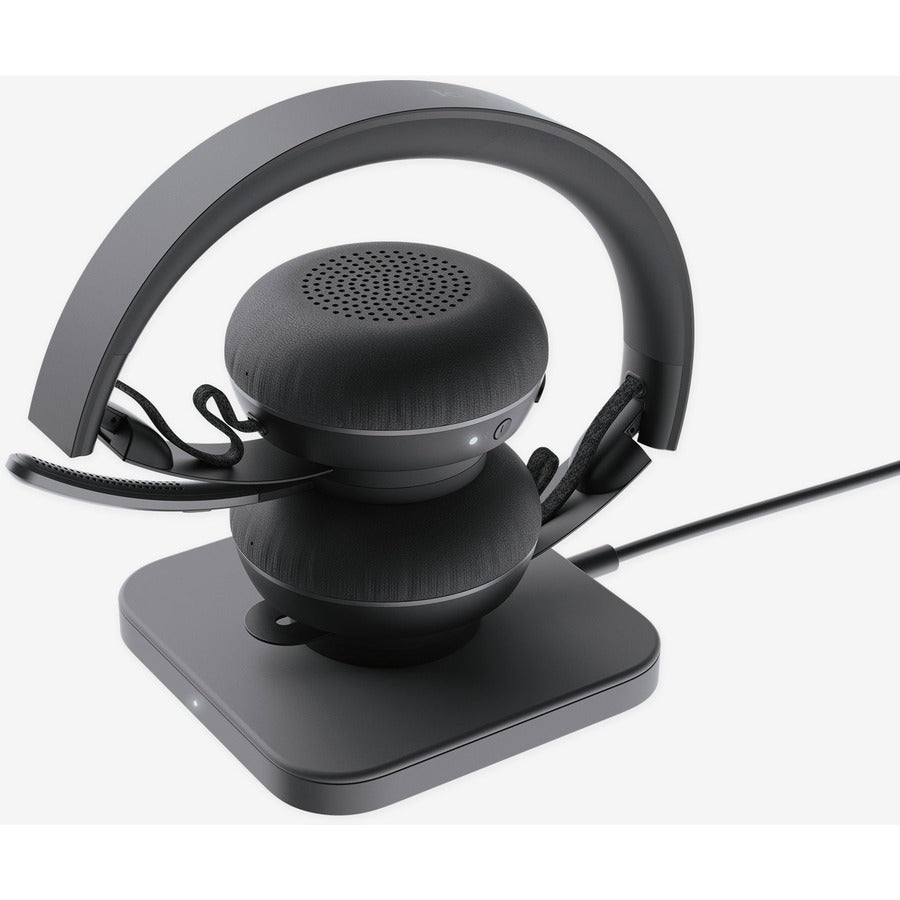 Casque Bluetooth sans fil supra-auriculaire Logitech Zone 900 avec microphone antibruit avancé, connectez jusqu'à 6 appareils sans fil avec un récepteur, accès rapide à ANC et Bluetooth 981-001100