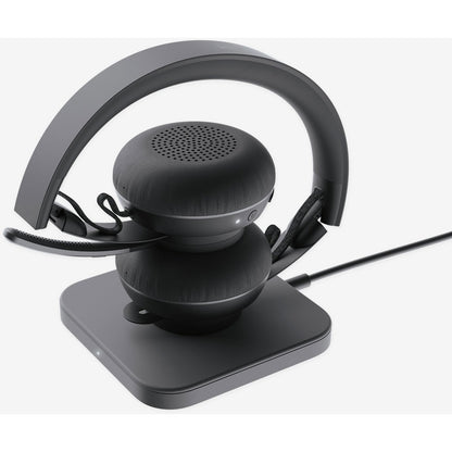 Casque Bluetooth sans fil supra-auriculaire Logitech Zone 900 avec microphone antibruit avancé, connectez jusqu'à 6 appareils sans fil avec un récepteur, accès rapide à ANC et Bluetooth 981-001100