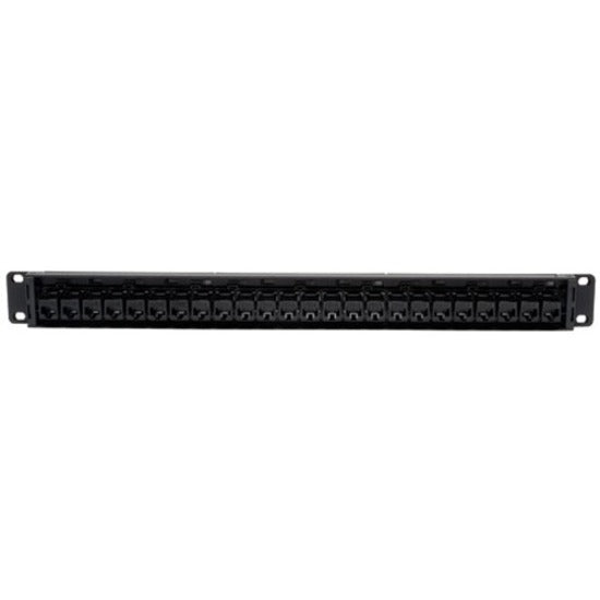 Panneau de brassage Tripp Lite 24 ports Cat6 Cat5 traversant pour montage en rack 568A/B RJ45 1URM TAA N254-024