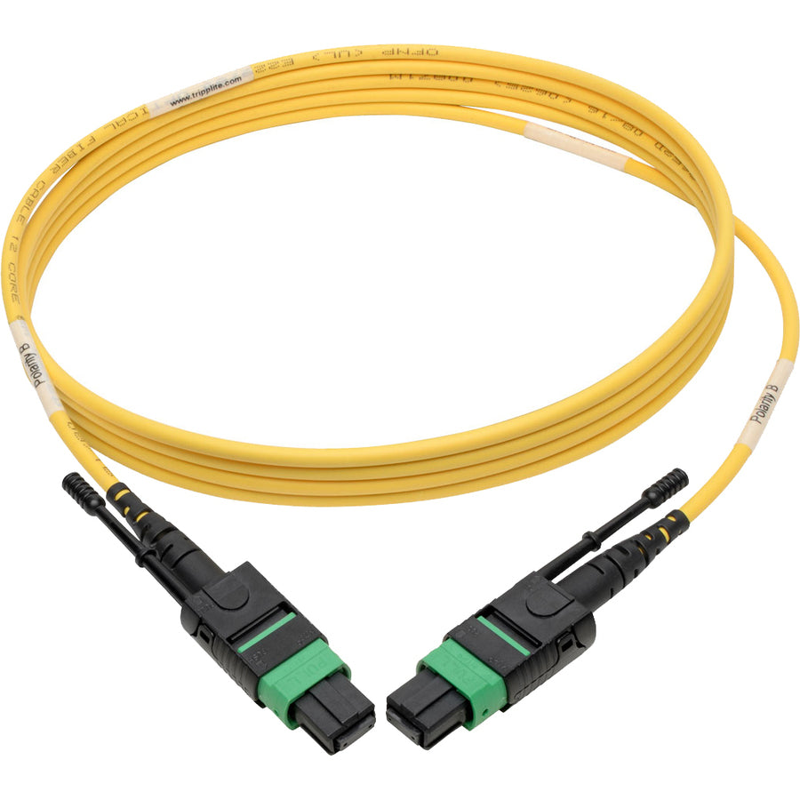 Câble de raccordement monomode MTP/MPO Tripp Lite by Eaton N390-02M-12-AP (F/F), jaune, 2 m N390-02M-12-AP