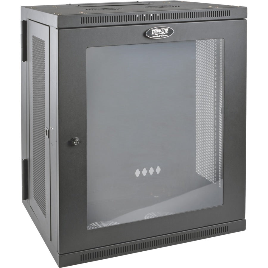 Armoire de montage en rack 15U à profil bas et profondeur de commutateur SmartRack de Tripp Lite par Eaton SRW15USG SRW15USG