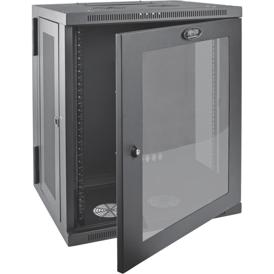 Armoire de montage en rack 15U à profil bas et profondeur de commutateur SmartRack de Tripp Lite par Eaton SRW15USG SRW15USG