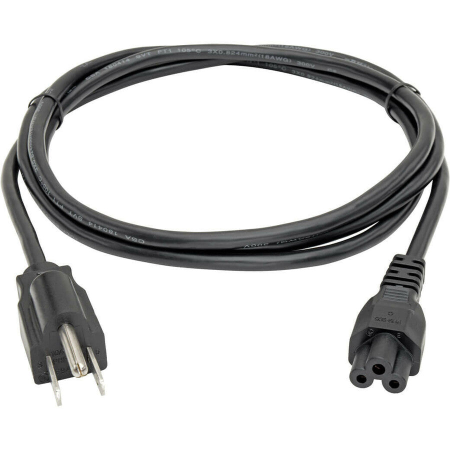 Câble d'alimentation pour ordinateur portable/notebook Tripp Lite 3 pieds 5-15P vers C5 10A 18AWG 3' P013-003