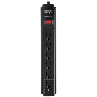 Multiprise avec parasurtenseur Tripp Lite, 6 prises, cordon de 15 pi, noir, 790 J - 6 x NEMA 5-15R - 1875 VA - 790 J - Entrée 120 V CA TLP615B