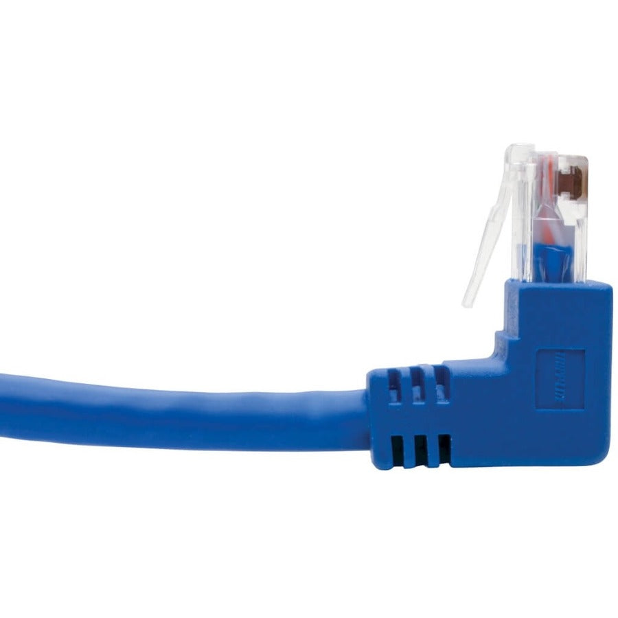 Câble de raccordement UTP Cat6 Tripp Lite par Eaton N204-004-BL-UD, mâle coudé vers le haut/mâle coudé vers le bas - 4 pi, bleu N204-004-BL-UD