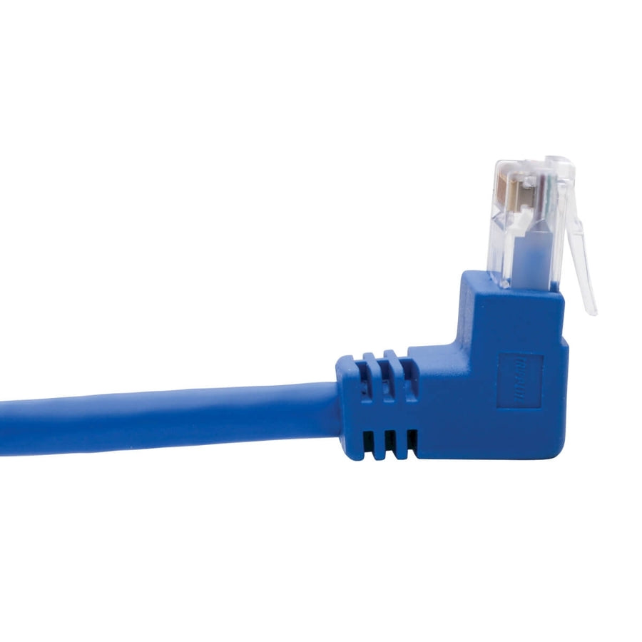 Câble de raccordement UTP Cat6 Tripp Lite par Eaton N204-004-BL-UD, mâle coudé vers le haut/mâle coudé vers le bas - 4 pi, bleu N204-004-BL-UD