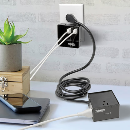 Tripp Lite by Eaton Protect It! TLP366CUBEUSBB Surge Suppressor/Protector TLP366CUBEUSBB