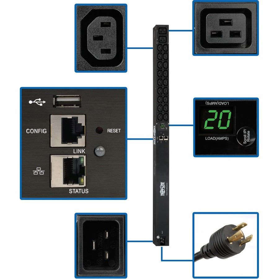 PDU à 20 prises Tripp Lite par Eaton PDUMNV20HV2LX PDUMNV20HV2LX