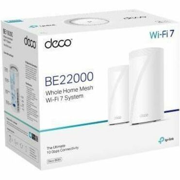 Routeur sans fil Ethernet Wi-Fi 7 IEEE 802.11be Deco BE85 BE22000 de TP-Link DECO BE85 (LOT DE 2)