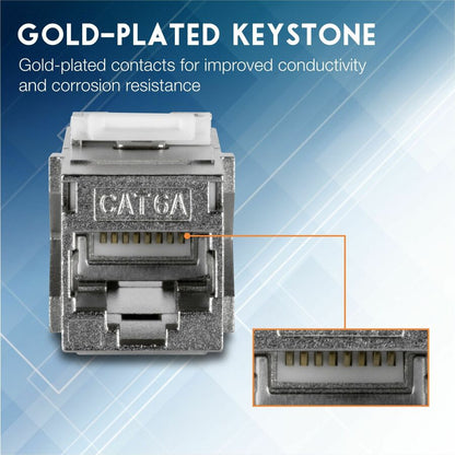 Coupleur en ligne TRENDnet Cat6A RJ-45 Keystone (lot de 6) TC-KC06C6A