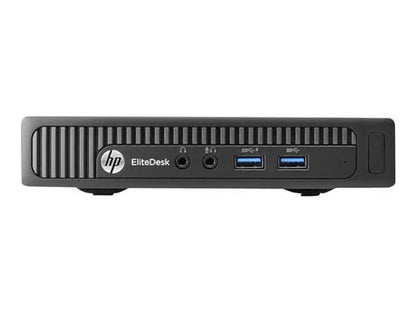Mini ordinateur de bureau HP EliteDesk 800 Core i7-4785T 2,2 GHz - 8 Go de mémoire SDRAM DDR3 - Disque dur 500 Go - Windows 10 Professionnel 64 bits (anglais) - Neuf / Boîte ouverte 