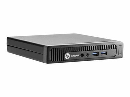 Mini ordinateur de bureau HP EliteDesk 800 Core i7-4785T 2,2 GHz - 8 Go de mémoire SDRAM DDR3 - Disque dur 500 Go - Windows 10 Professionnel 64 bits (anglais) - Neuf / Boîte ouverte 
