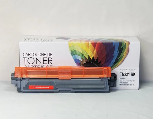 Cartouche de toner compatible Brother TN221BK - Noir - Marque Balloon