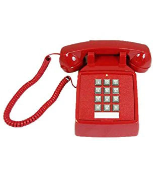 Téléphone Cortelco 2500-47 - Rouge