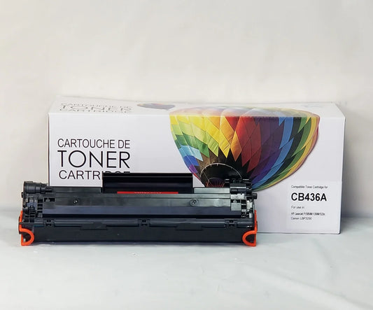 Cartouche de toner compatible HP CB436A - Noir - Marque Balloon