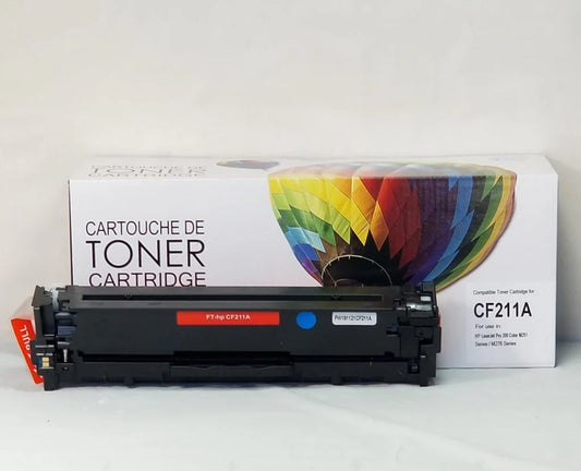 Cartouche de toner compatible HP CF211A - Cyan - Marque Balloon