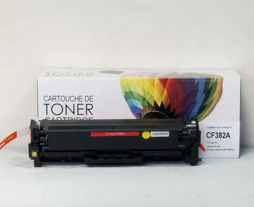 Cartouche de toner compatible HP CF382A - Magenta - Marque Balloon