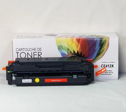 Cartouche de toner compatible HP CF412X - Jaune - Marque Balloon