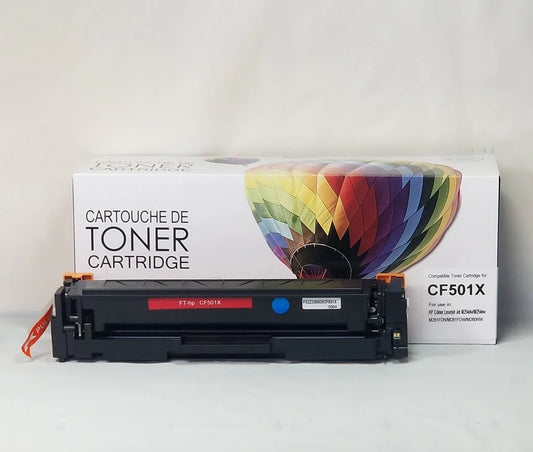 Cartouche de toner compatible HP CF501X - Cyan - Marque Balloon