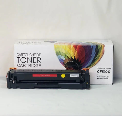 Cartouche de toner compatible HP CF502X - Jaune - Marque Balloon