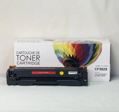 Cartouche de toner compatible HP CF502X - Jaune - Marque Balloon