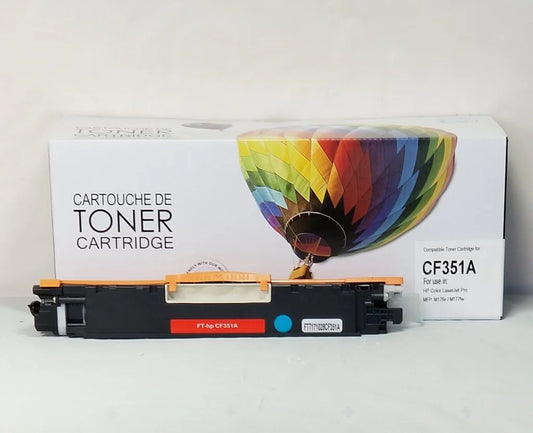 Cartouche de toner compatible HP CF351A - Cyan - Marque Balloon