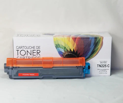 Cartouche de toner compatible Brother TN225 - Cyan - Marque Balloon