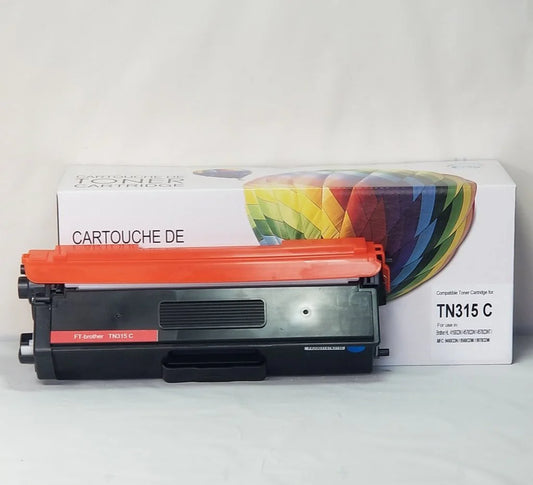 Cartouche de toner compatible Brother TN315 - Cyan - Marque Balloon