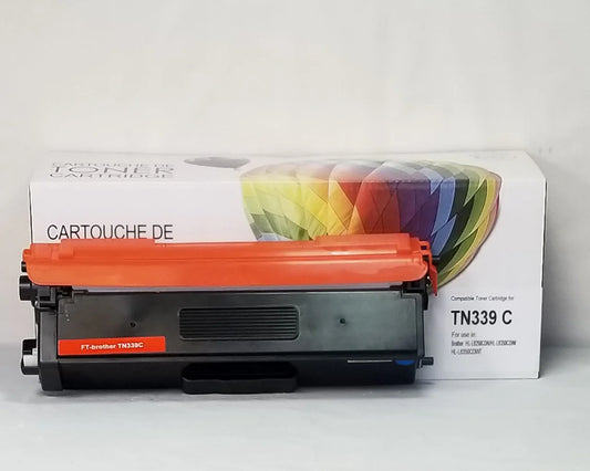 Cartouche de toner compatible Brother TN339C - Cyan - Marque Balloon