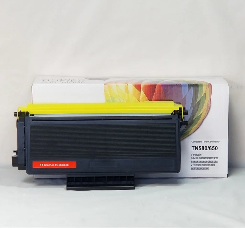 Compatible Brother TN580 Black High Yield Toner Cartridge - Black - Balloon Brand